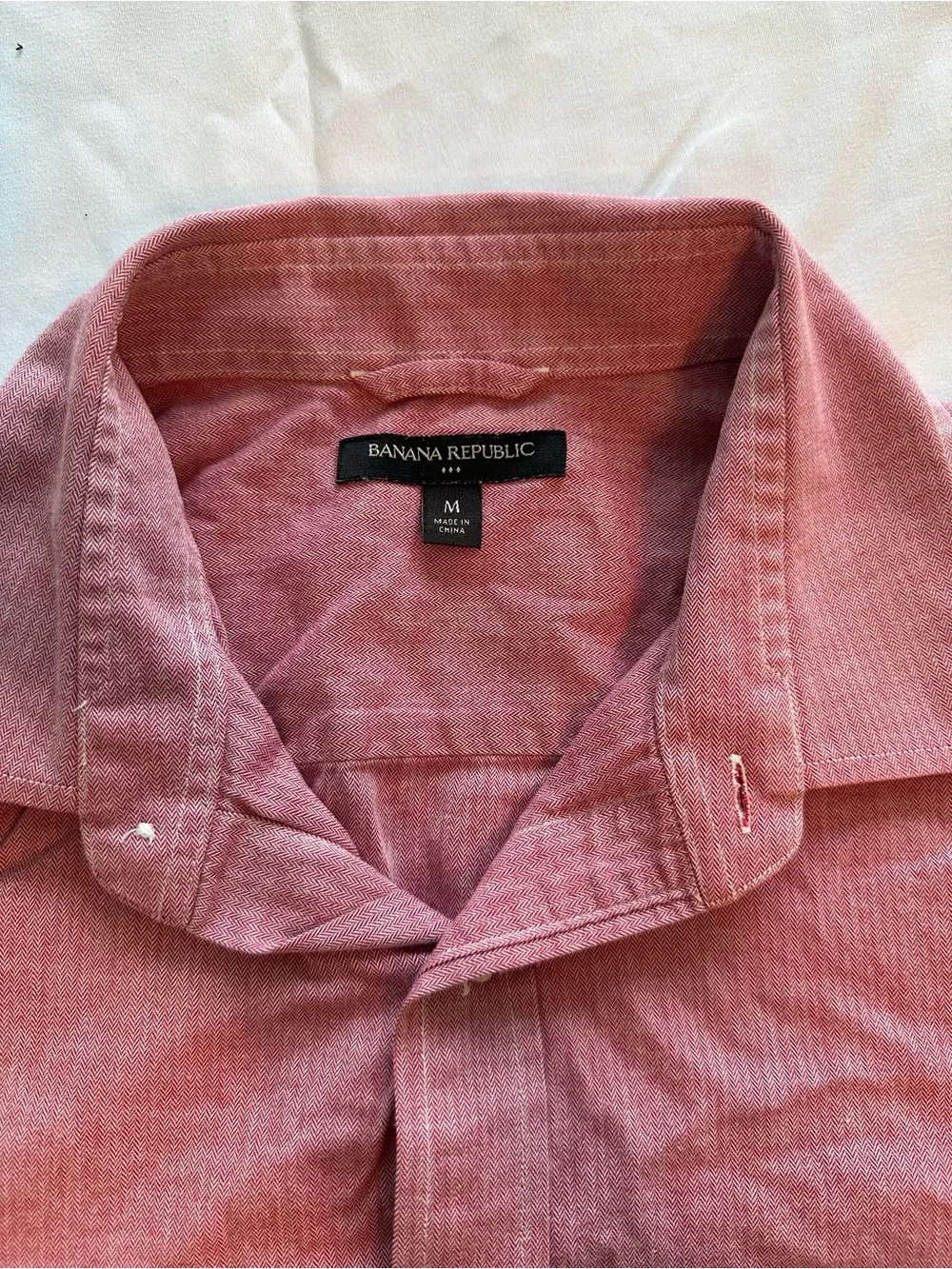 Banana Republic Light Red Button-up Shirt